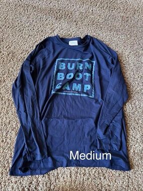 Burn Boot Camp Navy Long Sleeve Tee - Women
